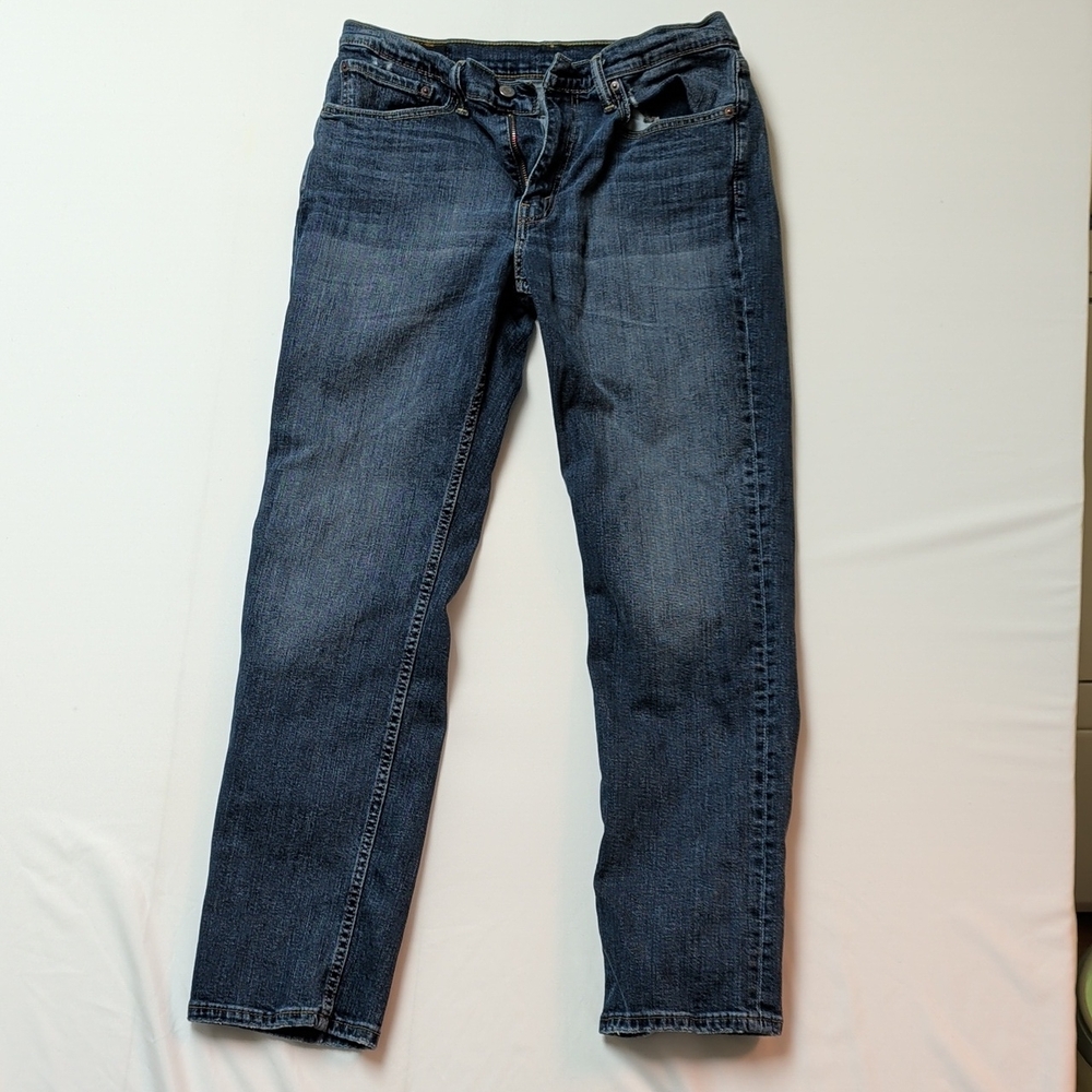 Levi's 514 Men's Straight-Leg Jeans in Dark Wash Blue     34 x 32